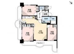 南西・北西側の2面バルコニー。角部屋なので陽当たり・風通し良好＾＾全居室収納付。すっきり収納可能です＾＾