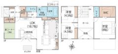 2LDKと畳コーナーで21.7帖の広々空間＾＾暮らしの変化に合わせて2LDKから3LDKへ変更可能＾＾