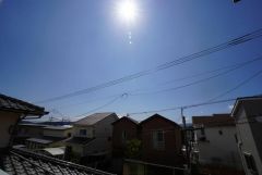 2階バルコニーからの眺望です。前面に遮るものがなく景色を一望できます。
