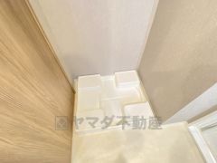 室内洗濯機置き場。