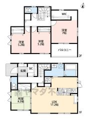 4LDK。リビング隣にはホッとできる和室＾＾スタディーカウンター、パントリー、リビング収納あり。広々シューズクローク＾＾南面バルコニーで陽当たり良好＾＾ 