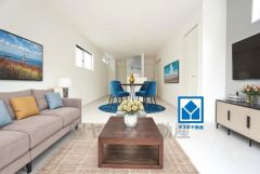 家族が集まる開放的なリビング。思い思いの時間を過ごしたり食事をしたり、素敵な団らんの場になりますね＾＾ 家具はCGによるイメージ画像です