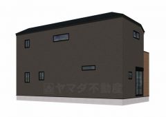 4号棟。完成予想図。裏。