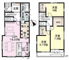 LDK広々18帖以上。3面採光で日当たり・風通し良好＾＾