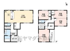 3LDKから4LDKも対応可＾＾2階10.5帖の洋室は2ドア1ルーム仕様＾＾LDK20.5帖の広々空間＆3面採光を確保＾＾スタディーカウンター付き＾＾