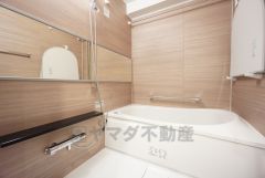 一日の疲れを癒すバスルーム。