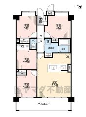 4LDK。オールフローリング。全居室収納スペース付き＾＾