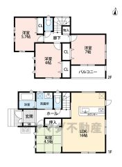 LDKに隣接した和室は玄関ホール側からも出入りのできる2WAY仕様＾＾ 2階には各居室十分な広さを確保した3洋室＾＾