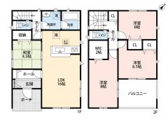 4LDK＾＾カースペース3台＾＾南向き＾＾土地約75.6坪＾＾