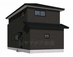 完成予想図、背面。現況と異なる場合は現況優先となります。 