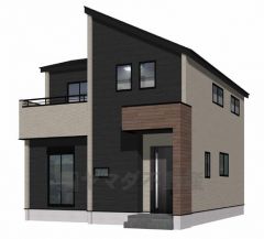 完成予想図、正面。現況と異なる場合は現況優先となります。 