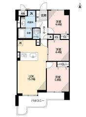 リビングは15帖以上の開放感あふれる空間です。洋室が3部屋あるので、お子様が大きくなっても安心ですね＾＾