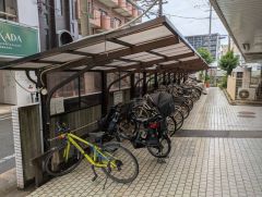 駐輪場。