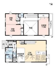 リビングに小上がりになっている約4.3帖の多目的室あり＾＾お子様のプレイスペースとして、仕切りを作って半個室にすれば書斎スペースとしても活用できますね＾＾