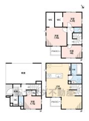 3階建＾＾4LDK。2階リビング。LDK17.2帖。ウォークインクローゼット2箇所、シューズインクローク完備＾＾