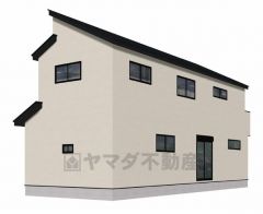 完成予想図、背面。現況と異なる場合は現況優先となります。 