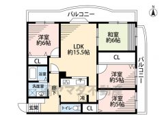 4LDK。北＆東側に広々バルコニーあり。全居室バルコニーに面しており明るい室内＾＾大容量ウォークインクローゼットあり＾＾回遊動線で家事効率アップの間取り＾＾