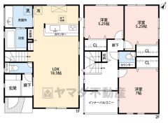 ゆとりのある3LDK＾＾全居室収納スペース付きの充実した間取り＾＾