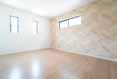 アクセントクロスがオシャレですね。インテリアでどんな部屋にするのか考えるのも楽しみです。