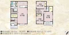 3LDK＾＾LDK18帖。FCL＆パントリー＆WIC完備＾＾南西面インナーバルコニーで陽当たり良好＾＾