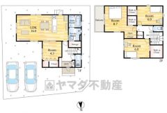 4LDK。南向きで陽当たり良好＾＾SICや洗面室収納あり＾＾2階全居室にウォークインクローゼット付き＾＾主寝室にはさらにオープンクローゼットもあり。広々バルコニーあり＾＾