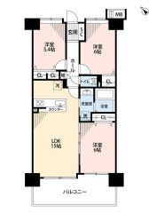 南西向き4LDK。全居室収納付きなので衣類もすっきり収納可能＾＾