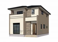 2号棟。完成予想図表。