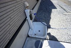 洗車の時などに便利な外水栓。