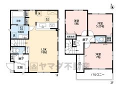 3LDK。南西向きで陽当たり良好＾＾キッチン横に広々パントリーあり＾＾家族間のコミュニケーションが取りやすいリビング階段を採用＾＾