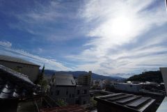 2階バルコニーからの眺望です。日当たり良好。お洗濯物が良く乾きます。