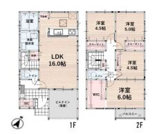 南向き＾＾4LDK＾＾LDK3面採光＆南面バルコニーで陽当たり良好＾＾