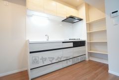 対面式キッチンなのでリビングにいるご家族とコミュニケーションを取りながら洗い物や、お料理が楽しめそうですね＾＾