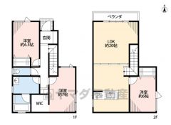 1階は広さが十分に確保された洋室が2部屋＾＾洗面室広々＾＾ 2階は約20帖のLDKと隣接した6帖の洋室＾＾