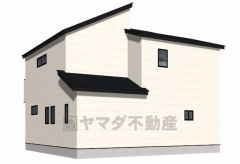 完成予想図、裏。現況と異なる場合は現況優先となります。 