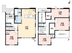 2階サンルーム付き。お洗濯物も良く乾きます。全室2面採光で日当たり良好＾＾