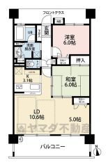 2LDK＾＾3LDKに間取りの変更も可能です＾＾ LDKは広々18.7帖。床暖房付き＾＾