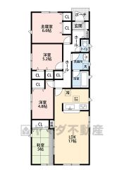 上下階の移動のない平屋住宅＾＾家族がコミュニケーションをとりやすく効率的に動ける間取りです＾＾