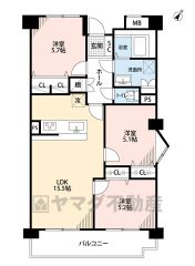 3LDK。南東向き＾＾全居室収納＆ホール収納など収納充実の間取り＾＾