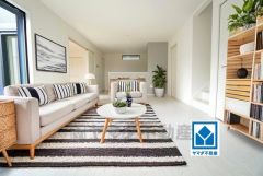 18帖で広々＾＾家族が集まる開放的なリビング。思い思いの時間を過ごしたり食事をしたり、素敵な団らんの場になりますね。