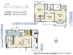 南向き＾＾3LDK。LDK20.5帖。畳敷マルチスキップあり＾＾全居室WIC完備＾＾
