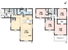 LDK23.9帖＾＾主寝室は広々10帖WIC付＾＾全居室収納あり＾＾