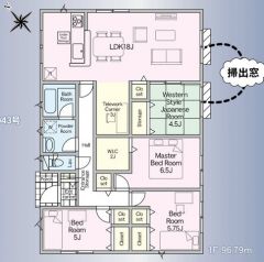 4LDK＾＾和室あり＾＾LDK3面採光で陽当たり＆風通し良好です＾＾