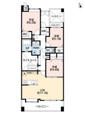 R8年2月リフォーム完了＾＾オールフローリング3LDK。南西向き。吹抜け＆バルコニー3ヶ所あり＾＾光差し込む明るい室内＾＾リビングダイニングを分けやすいヨコ型LDK＾＾