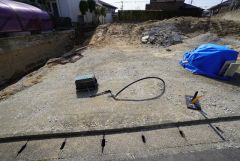 駐車スペースは並列2台分を確保。マイカー用に、お客さま用に、余裕を持ってご利用いただけます。