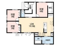 3LDK。オールフローリング。全居室収納付き＾＾お荷物の多い方も安心です＾＾