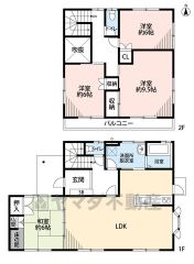 R8年2月リフォーム完了済。玄関上部は吹き抜けで開放的な空間＾＾ 収納充実の間取り＾＾ 