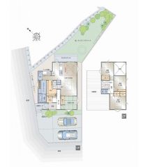家族が集まる開放的なリビングは19帖以上の大空間。リビングイン階段でご家族が自然に顔をあわせられる間取りです。
