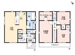 南西向き＾＾3SLDK＾＾ 全居室収納有。収納充実＾＾ LDK3面採光＆南西向きワイドバルコニーで陽当たり良好＾＾