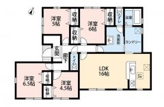 WIC・玄関ホール収納付きで収納充実。LDKは広々20帖なのでご家族ゆったり過ごせます＾＾
