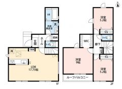 全居室収納付き。WIC・リビング収納・2階廊下収納もあり収納充実。の距離がぐっと縮まるリビング階段仕様です＾＾